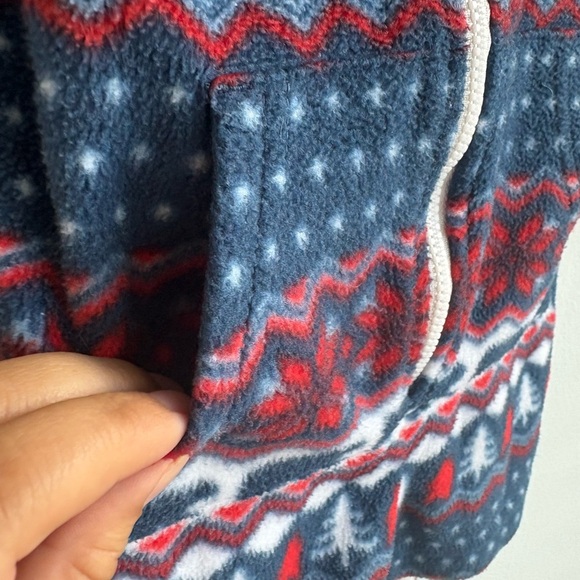 Chubbies Festive Blue and Red Bear Print Short Onesie 2T - Picture 2 of 5